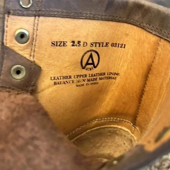 Vintage Acme Leather Lace Up‎ Boots - Picture 10 of 12